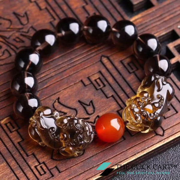 TCC™ Natural Mother Of Obsidian Wealth Magnet Bracelet